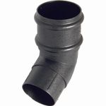Floplast RB6CI 68mm Round Downpipe - 112.5* Offset Bend - Faux Cast Iron