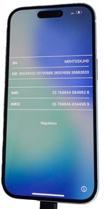 Apple iPhone 15 128GB Blue A3090 Smartphone Donor Device Spares Repair *47