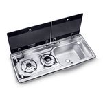 DOMETIC SMEV 9722 R slim CAMPERVAN SINK  / HOB COMBINATION UNIT (sink on right