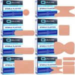 PREMIUM WASHPROOF PLASTERS Assorted Round Strip Knuckle Fingertip Waterproof Set