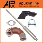 Exhaust & Clamp Rain Cap Elbow & Gasket for Massey Ferguson TEF20 FE35 Tractor