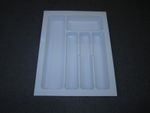 Quality Plastic Cutlery Trays Kitchen Drawers Inserts - WHITE - 300mm-900mm