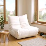 Modern Suede Bean Bag Chair Togo Style Fireside Single Sofa Lazy Couch Lounger
