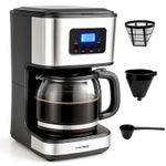 Innoteck Digital Filter Coffee Machine with Glass Jug 900W Fast Brew Boil Dry