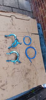 RALEIGH BURNER BMX BRAKE  BLUE  CALIPERS PAIR  SUPER  OLD RARE    1020