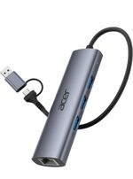 Acer USB C Ethernet Adapter, USB A/C Hub with 3 5Gbps USB 3.0 & RJ45 1Gbps LAN