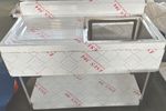 Commercial Kitchen Sink 100cm×60cm×90cm / Single Bowl Left Hand Drainer & Shelf