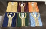 Men's Moroccan Thobe Zip | Mix Colour Premium Short Sleeve Jubba Eid SAIF