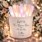 Personalised Wedding Glow Stick Felt Basket, Wedding Flipflop Basket,