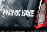 THINK BIKE! - Car Window Sticker -  Valentino Rossi - PROCEEDS TO CHARITY - V02