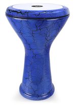 Turkish Darbuka Drum Dumbek Cast with Replacement Skin Bag and Key
