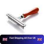 Wood Carpet Groomer Rake Metal Shag Rug Rake New Carpet Rake Home Accessories