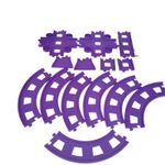 Elc Happyland Bundle Joblot Purple Train Track 14 Pieces