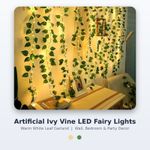 10M Green Ivy Leaf String Lights LED Fairy Lights 5V Bedroom Wedding Party Decor