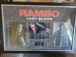 Sylvester Stallone RAMBO Last Blood Signed Autograph Presentation Large Framed