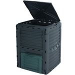 300L Compost Bin Garden Waste Composting Caddy Eco Friendly Organic Grey