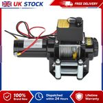 ELECTRIC WINCH 13500/4500/3000LB 12v STEEL ROPE BLACK WIRELESS RECOVERY 4x4 UK