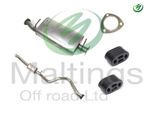 td5 exhaust system middle + back inc fitting kit Fits Defender 90 TD5 98-06