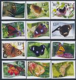 2012 TONGA: NIUAFO'OU BUTTERFLIES SET OF 12 FINE MINT MNH