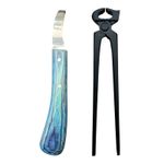 Farrier Hoof Care Tool Set – Hoof Knife & Trimming Nipper Professional Steel Kit