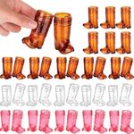 10Pcs Transparent Mini Cowboy Boot Glasses 1 Oz Shot Glasses  Bachelorette Party