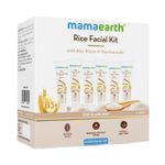 Mamaearth Rice Facial Kit 60g Rice Water Niacinamide Glass Skin Glow Free