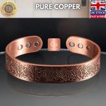 100% Pure Copper +Magnetic Tree Of Life Bracelet Bangle Pain Relief Arthritis UK