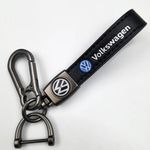 VOLKSWAGEN Premium Leather Keyring Matt Finish with screwdriver for clips New