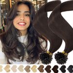 AAAA Real Remy Hair Pre Bonded U Nail Tip Human Hair Extensions Keratin THICK 22