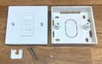 CAT6 CAT5e RJ45 Module in Single Faceplate 1 port Network Socket + back box