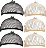6pcs Soft Comfortable Nylon Wig Cap - Elastic Stretchy Net for Long Short Hair