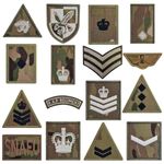 Military Rank Blanking Patch Army Cadet MTP Camo Hook and Loop Cotton Uniform