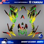 Yamaha Raptor 700 700R graphics kit 2006 2007 2008 to 2012 decals stickers atv