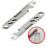 Mini Stainless Steel EDC Pry Bar Multi Tool Bottle Opener Wrench