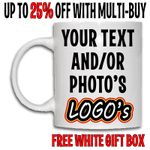 Personalised Mug Custom Cup Photo Logo Name Text Leaver FATHERS DAY Birthday Eid