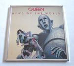 Queen News Of The World 1977 Album Elektra Asylum Records Promo Mirror 12" x 12"