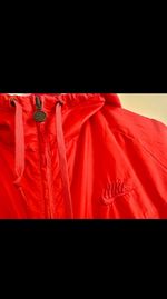 Vintage Nike Red Hooded Windbreaker Jacket 2009 Y2K Junior XL (fit small adult)