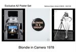 'Blondie in Camera 1978' Exhibition Exclusive set of 3 x A2 Posters
