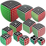 3x3 4x4 5x5 7x7 V cube twisting Pro Cube Puzzles:  Pillov Curved or Flat