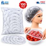 100PCS Reusable Elastic Food Covers Stretch Bowl Plate Fresh Keeping Covers