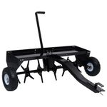 Lawn Aerator for Ride-on Mower Time Dethstcher Scarifier Gardening Tool vidaXL