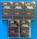 5 x JVC Japan Metal ME60 Audio Cassette Tape Type IV NEW SEALED