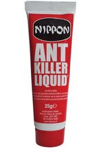Nippon 25g Ant Killer Liquid Bait Insecticide Treats 4-6 Nests Tube Pest Control