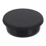 Black Silicone Hole Plugs Round Rubber Stopper Pipe End Caps for 40mm/1.57" Hole