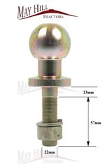 Tow Ball Towing Drawbar Ball Hitch Pin (Opt 2) 22mm Thread