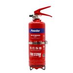 2kg Powder Fire Extinguisher Dry ABC Secure Bracket, Car Kitchen, Boat, 24HR P&P