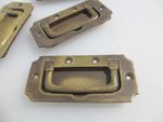 Vintage Brass Drawer Cup Pull Old Cupboard Handle Cabinet Chest Antique - £6each