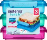 Sistema Lunch Sandwich Boxes | 450 ml | Airtight School Lunch Boxes | BPA-Free |