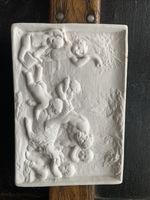 plaster plaque relief roman mythology art 15cm wide x 11cm height