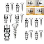 6x14mm Door Hinge Repair Screws Kit Cabinet Stripped Hole Fix Anchors 30/100 PCS